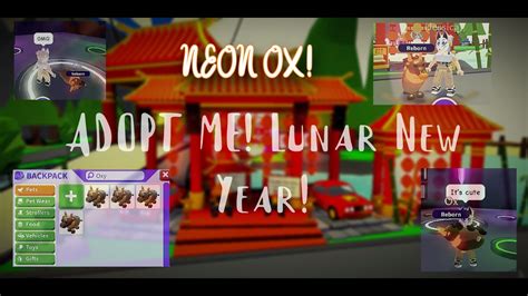 Neon Ox Adopt Me Lunar Update Youtube