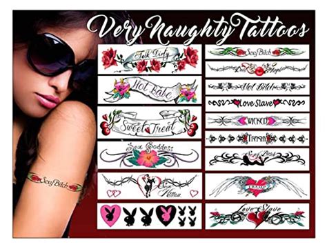 Temporary Tattoo Factory Very Naughty Tattoos —ultra Realistic Adult Temporary Tattoos For Women