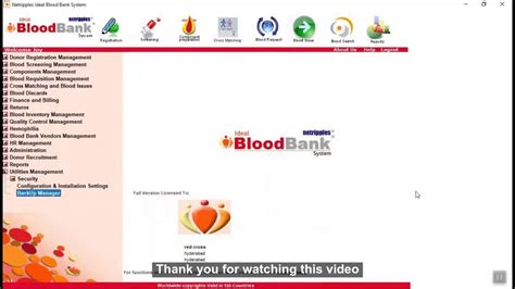 Ideal Blood Bank Softwareblood Bank Hr Finance Training And