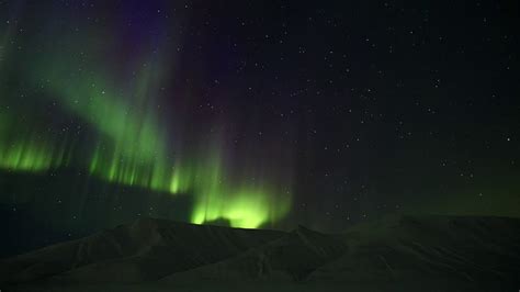 Northern Lights On Svalbard Youtube