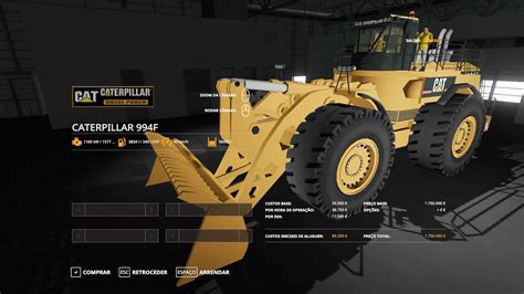 Fs19 Cat 994f V01 Fs 19 And 22 Usa Mods Collection