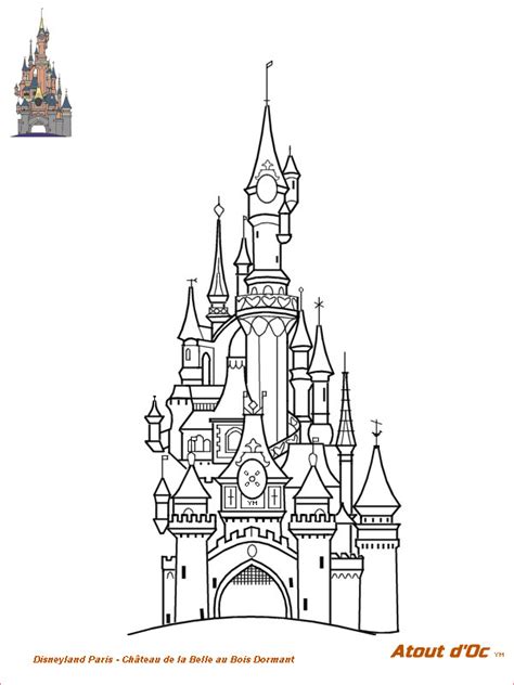 14 À Couper Le souffle Coloriage Chateau Disney Photograph - COLORIAGE