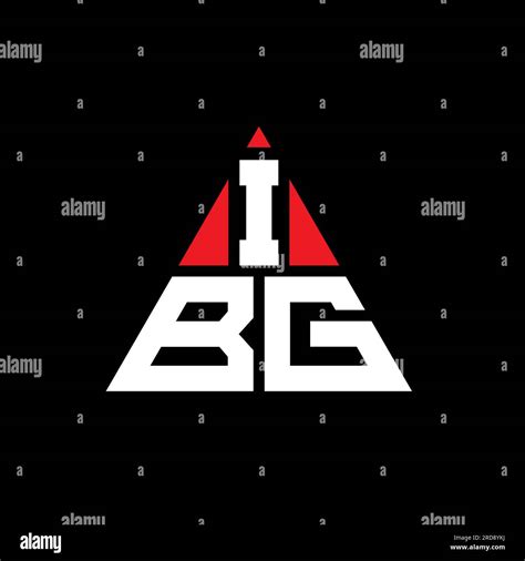 Ibg Triangle Letter Logo Design With Triangle Shape Ibg Triangle Logo