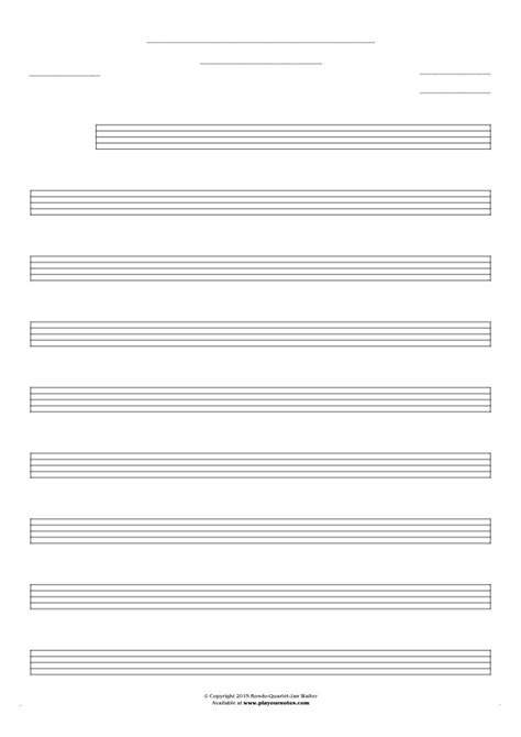 The nomenclature for the various musical formal types may be determined by the medium of performance, the technique. Free Blank Sheet Music - Notes for any instrument - large staves | PlayYourNotes