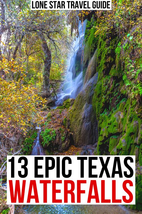 13 Best Waterfalls In Texas Map To Find Them In 2020 Usa Travel