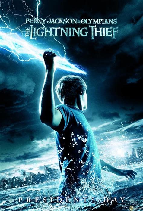 percy jackson and the olympians the lightning thief movie poster design
