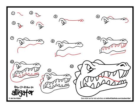 Learn how to draw a shark folding surprise puppet! How To Draw An Alligator - Art For Kids Hub - | Click ...