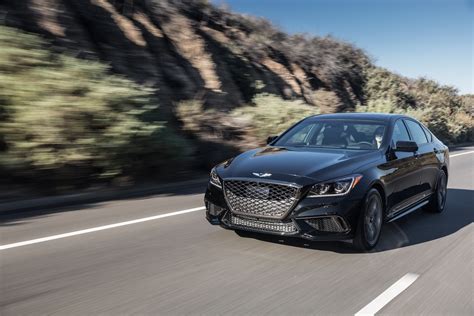 2018 Genesis G80 Sport Combines Black Paint With G90s Twin Turbo V6