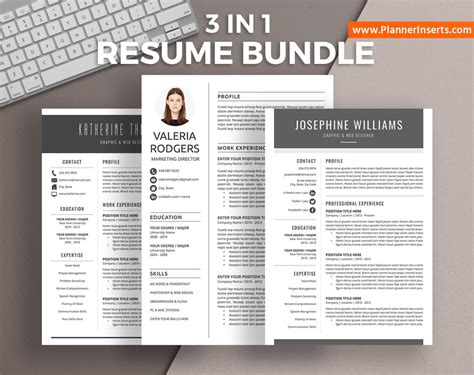 Create *your* cv in 15 minutes. Simple Resume Bundle, Curriculum Vitae, CV Templates, MS ...