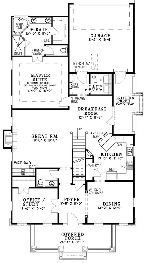 Craftsman Style House Plan 3 Beds 25 Baths 2237 Sqft Plan 17 2950