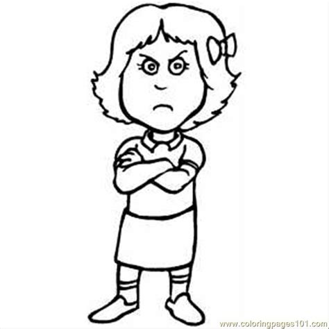 Girls Mad Face Outline Clipart Clipart Best Clipart Best