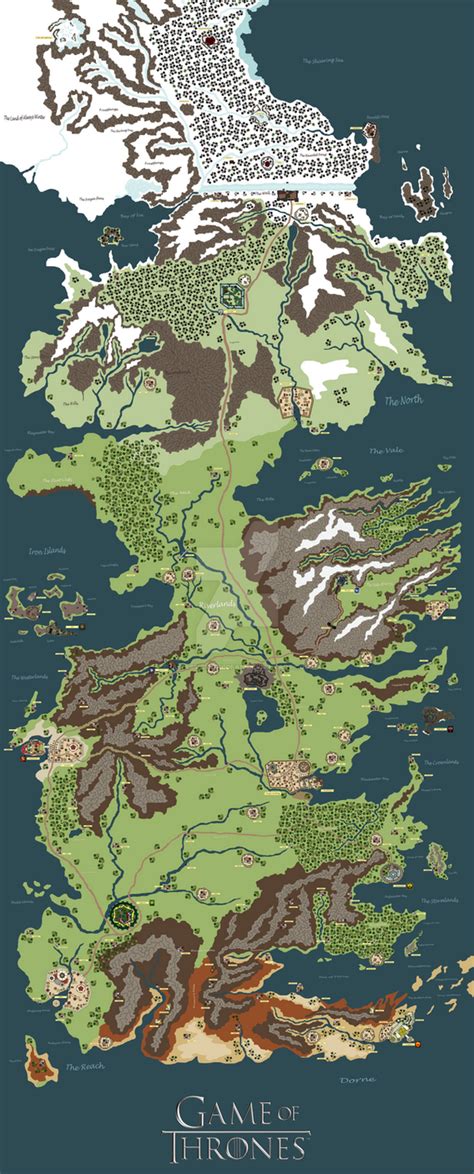 Map Of Westeros The Vale Maps Of The World