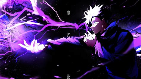 Jujutsu Kaisen Wallpaper 4k Satoru Gojo Purple Background