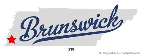 Map Of Brunswick Tn Tennessee