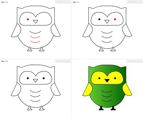 How To Draw Owl For Kids Step By Step Drawing Tutorial Draw Owl For