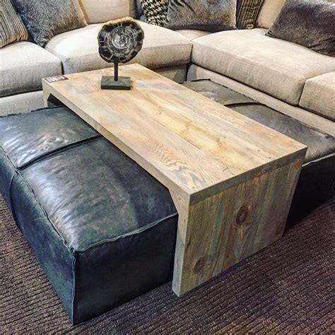 Join prime to save $6.00 on this item. Leather ottoman/sliding wood coffee table. Super stylish ...