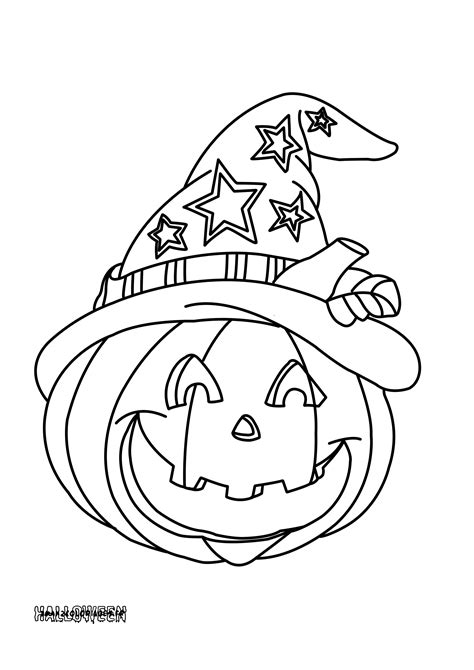 Coloriages Une Citrouille Dhalloween A Imprimer