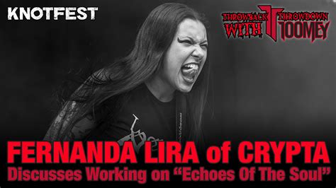 Fernanda Lira Crypta On Debut Album Echoes Of The Soul Knotfest