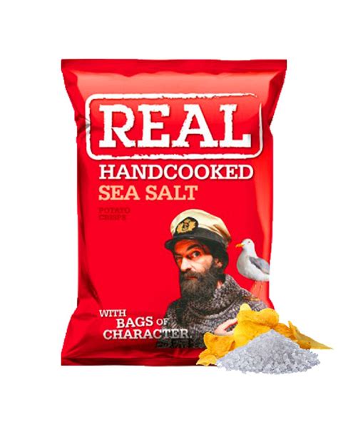 Real Handcooked Sea Salt Crisps 150g