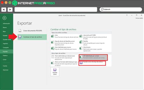 Exportar En Cualquier Formato En Excel Gu A Paso A Paso