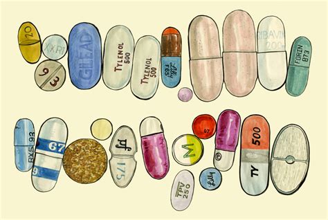Pills Drawing Pencil Sketch Colorful Realistic Art Images Drawing