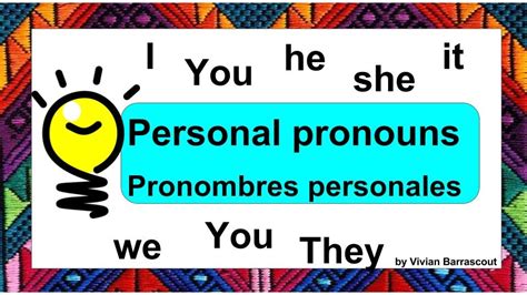 Personal Pronouns Pronombres Personales Diagram Quizlet