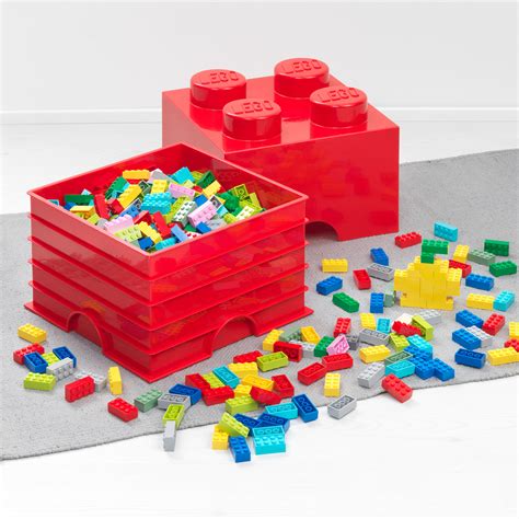 Giant Lego Brick Storage Box Medium Red