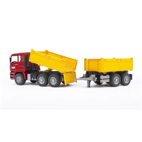 Bruder Toys Man Construction Dump Truck Trailer Tga 02756 Toy Ebay