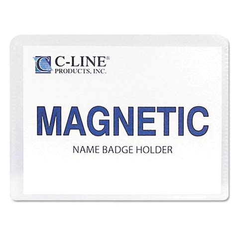 C Line Products C Line Magnetic Name Badge Holder Kit Horizontal 4w