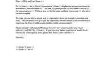 98 Create Formal Conference Invitation Letter Template PSD File by