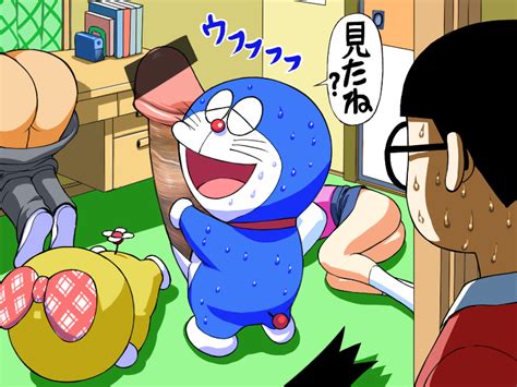 Rule 34 2girls 70s Ass Censored Doraemon Doraemon Character Dorami
