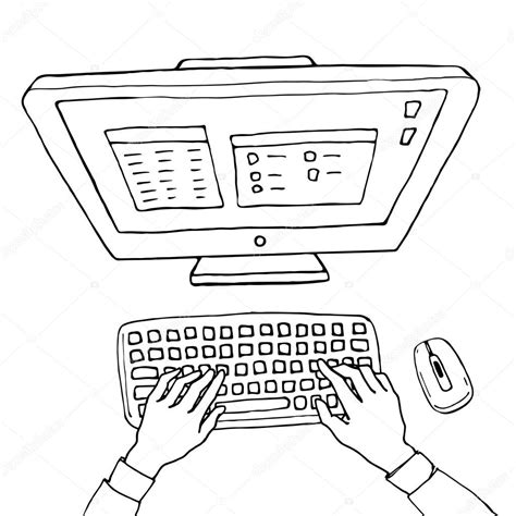 Computer Keyboard Drawing At Getdrawings Free Download