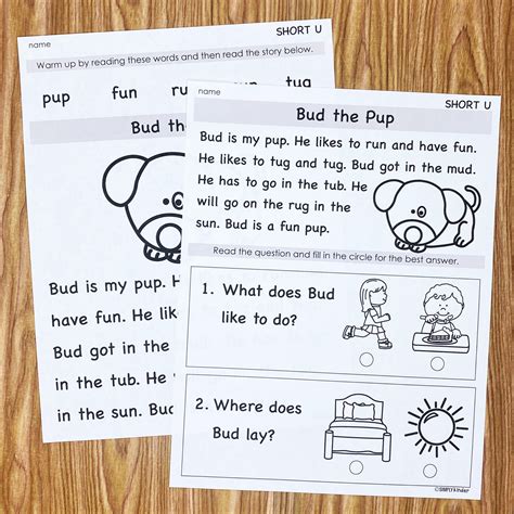 Free Fluency Passages For Kindergarten Simply Kinder
