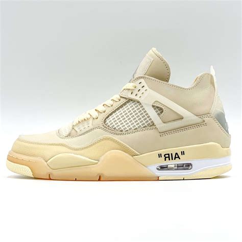 Off White X Air Jordan 4 Sail Online Raffle Lucked Out Laces