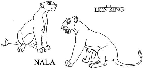 Nala Coloring Pages Of Lion King Clip Art Library