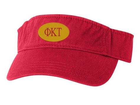 Phi Kappa Tau Greek Oval Heavy Visor Greek Gear