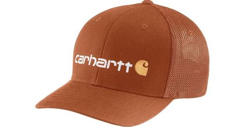 Carhartt Mens Rugged Flex® Fitted Canvas Mesh Back Logo Graphic
