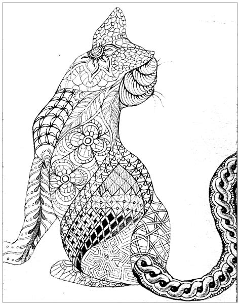 Voir plus d'idées sur le thème dessin chat, illustration de chat, chat. Coloriage de chat à colorier pour enfants - Coloriages de Chats - Coloriages pour enfants