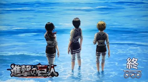 Tons of awesome attack on titans season 4 wallpapers to download for free. Attack On Titan on Twitter: "Mikasa,Eren, Armin & the Ocean…