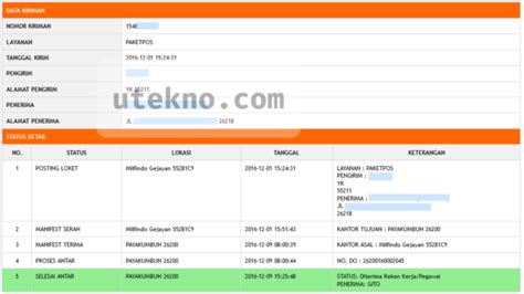 Saran saya sih anda tanya dulu berapa hari akan sampai ke alamat penerima yg tertera di paket. Memahami alur pelacakan resi kantor pos - uTekno