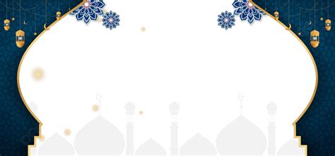Banner Islamic Background Design With Ornament Illustration Vector