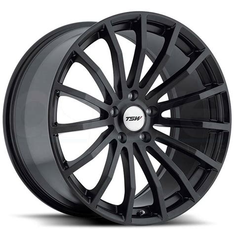 17x8 Tsw Mallory 5x120 20 Matte Black Wheels Rims Set4 Wheels