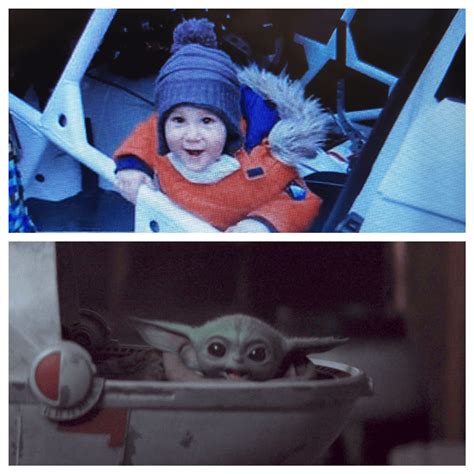 I Think My Nephew Is Totally Looks Like Baby Yoda On This Picture 😁