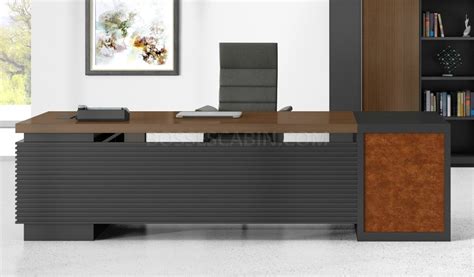 L Shaped Office Desk In Veneer Elegant Office Desks Online Bossscabin