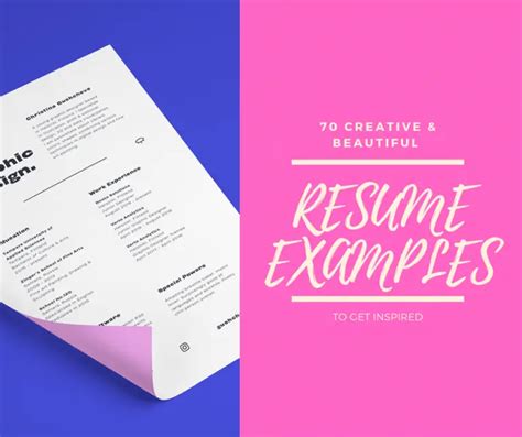 70 Creative And Beautiful Resume Examples To Get Inspired Hipsthetic