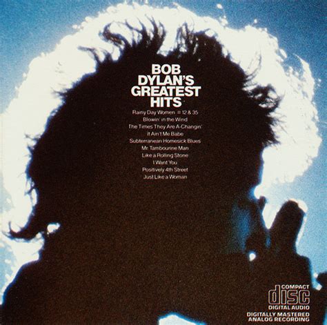 Bob Dylan Bob Dylans Greatest Hits 1984 Cd Discogs