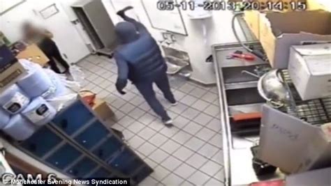 Caught On Camera Terrifying Moment Machete Wielding Robbers Burst Into