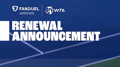 Fanduel Renews Partnership With Women’s Tennis Association