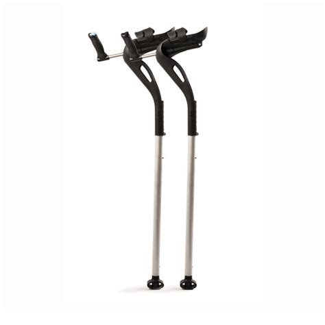 Md Forearm Comfort Gutter Crutch 300lbs Black Med Supplies