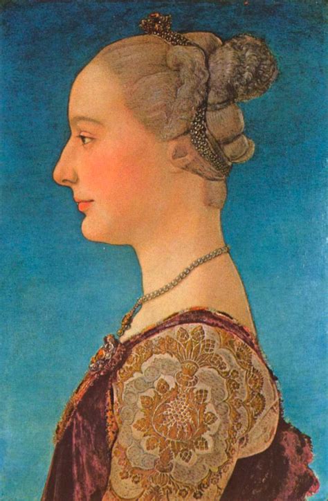 A Profile Portrait Of A Renaissance Woman In The National